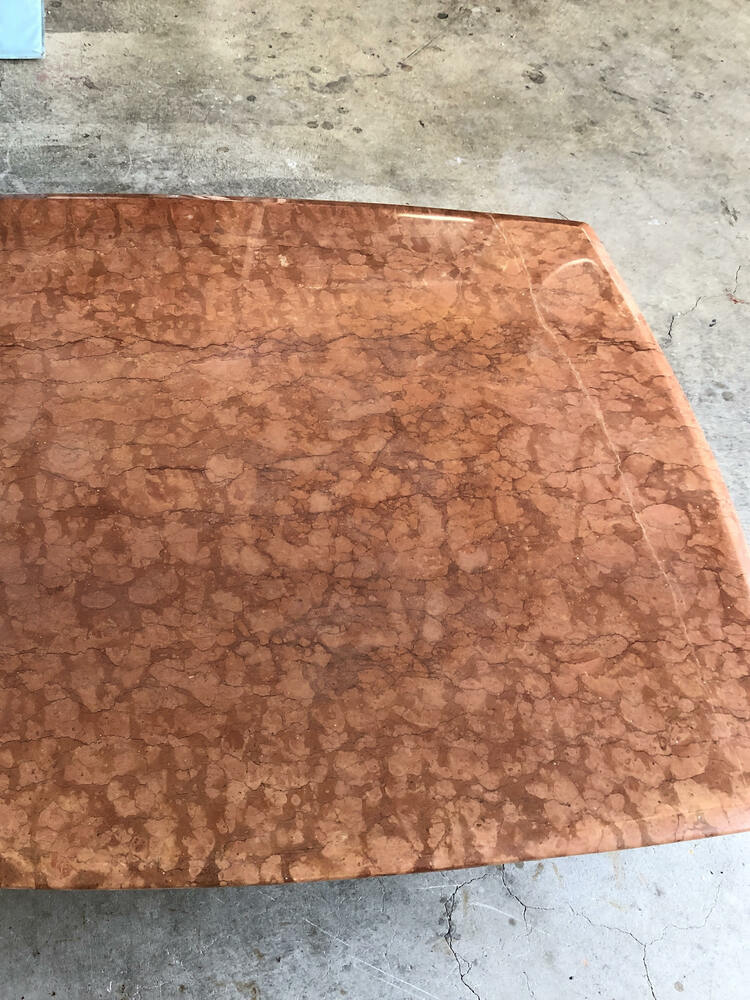 大理石テーブル補修前