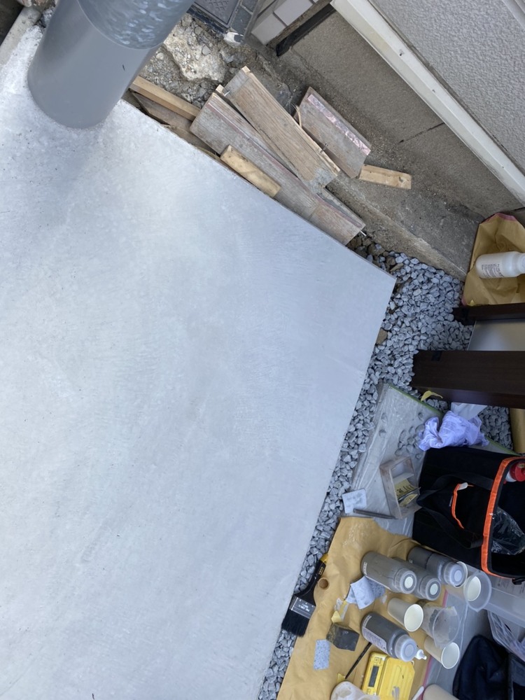 RC土間塗装　補修前