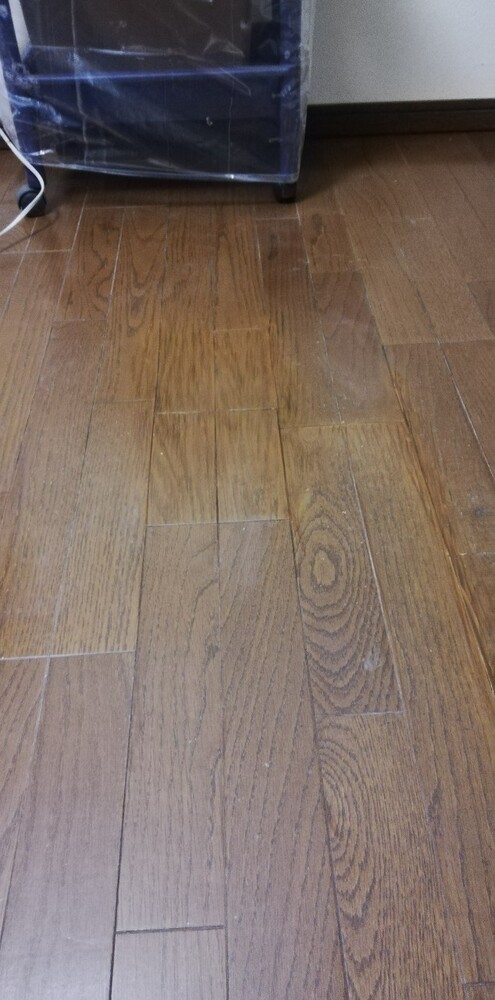 フロア剥がれリペア前