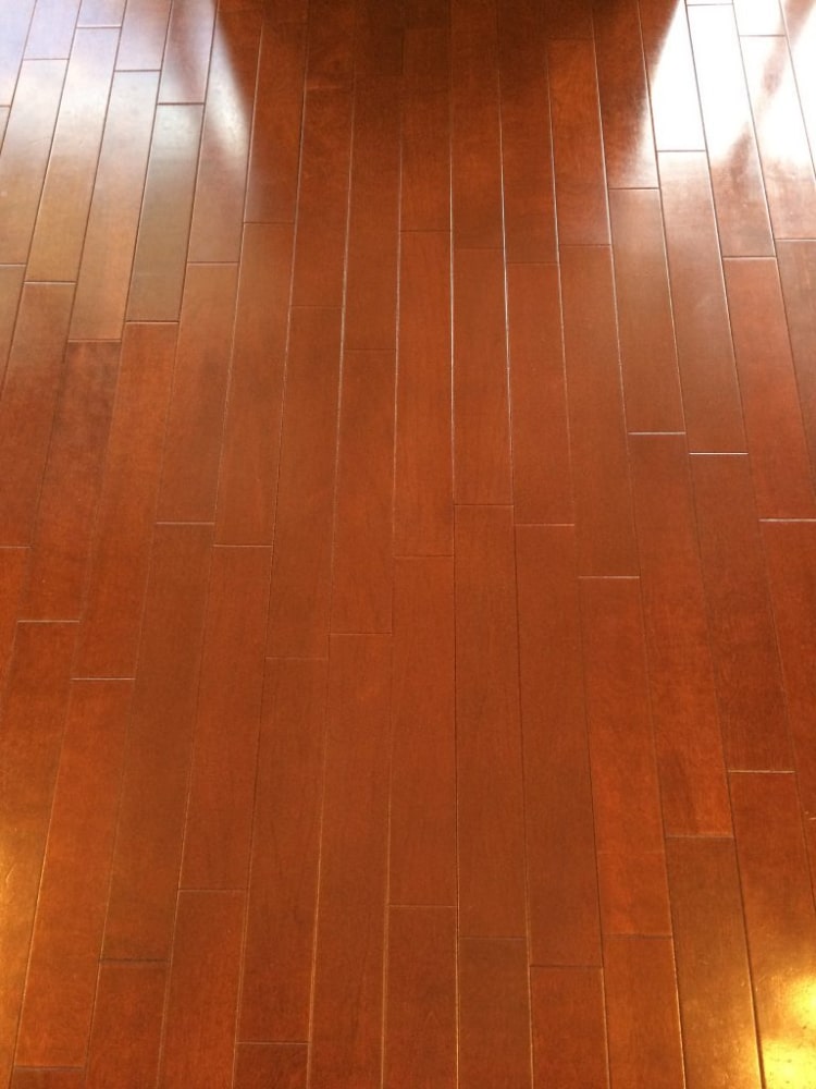 フローリングの染み補修（ワンちゃんのおしっこが原因）　愛知県犬山市 BEFORE