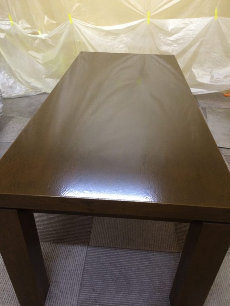 家具　テーブル補修　大阪府豊中市事務所作業　BEFORE