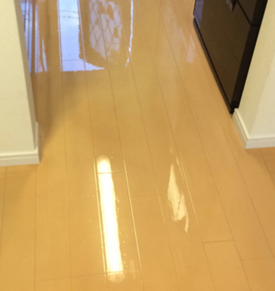 フローリング　塗装　現場　大阪府大阪市 BEFORE