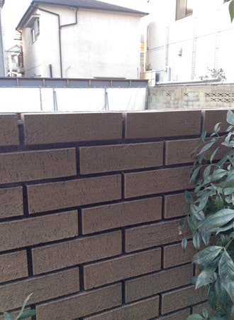 ブロック欠け補修　大阪府茨木市　BEFORE