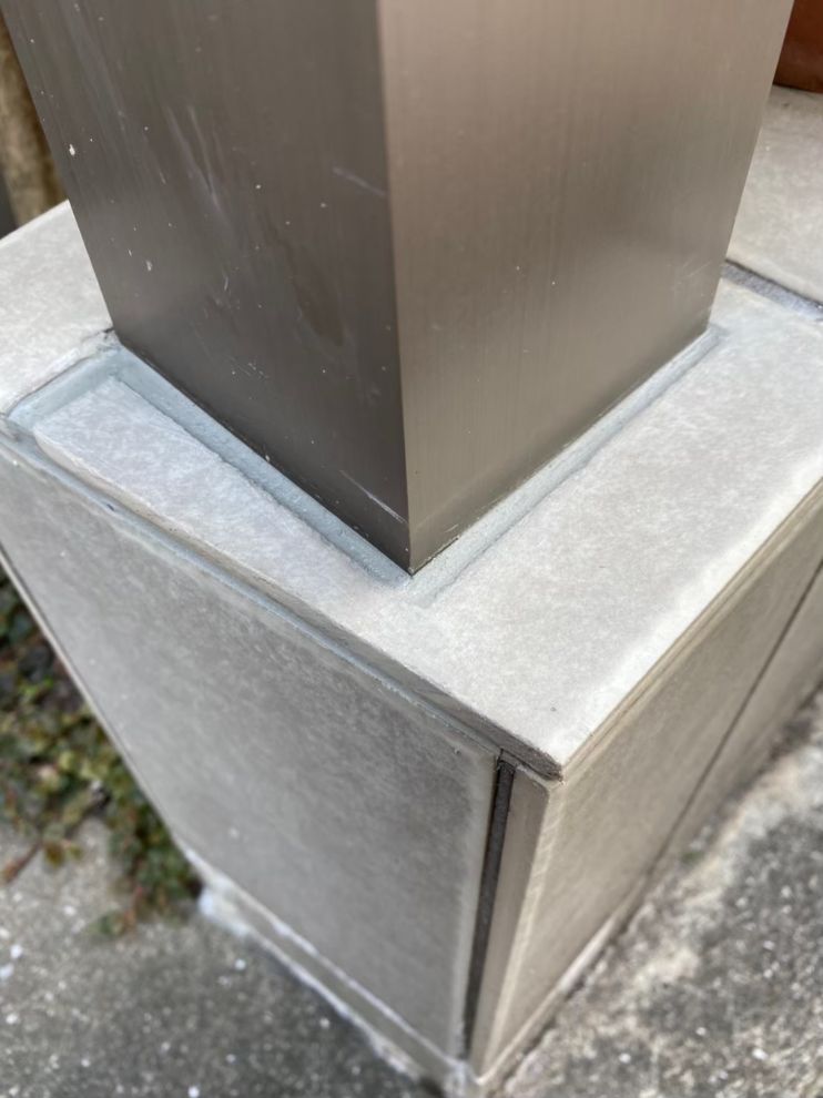 タイル ヒビ・欠け・割れ補修前