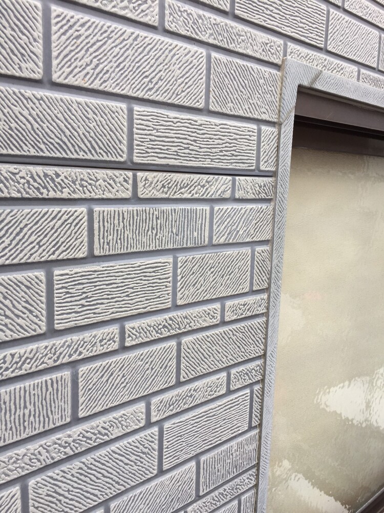 金属サイディングへこみ 作業前