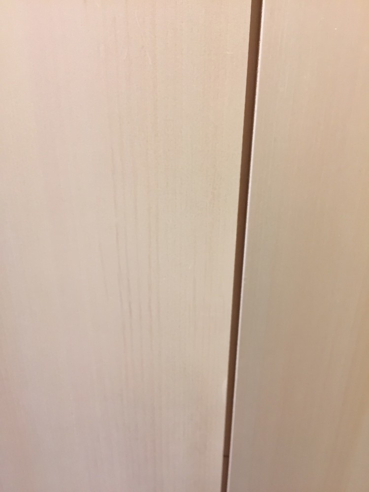 無垢板のキズ補修　作業前