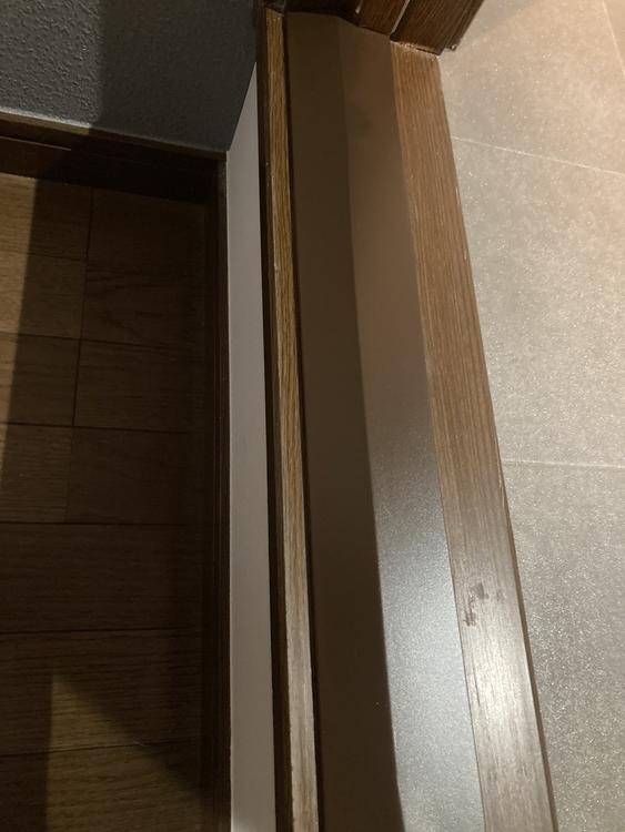 敷居陥没補修前