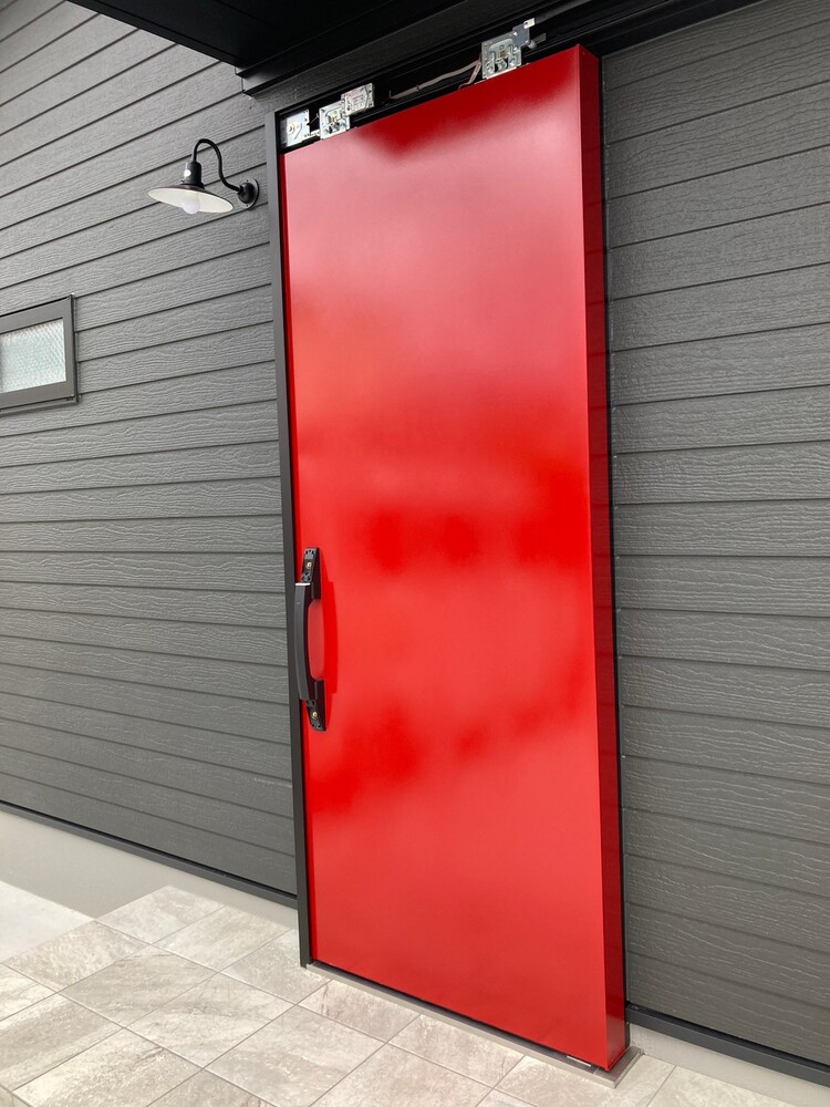 玄関引戸塗装前