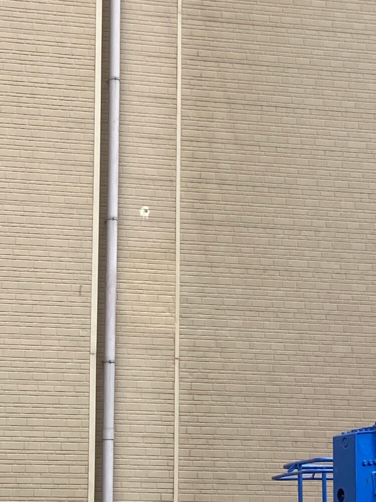 金属サイディングへこみキズ作業前