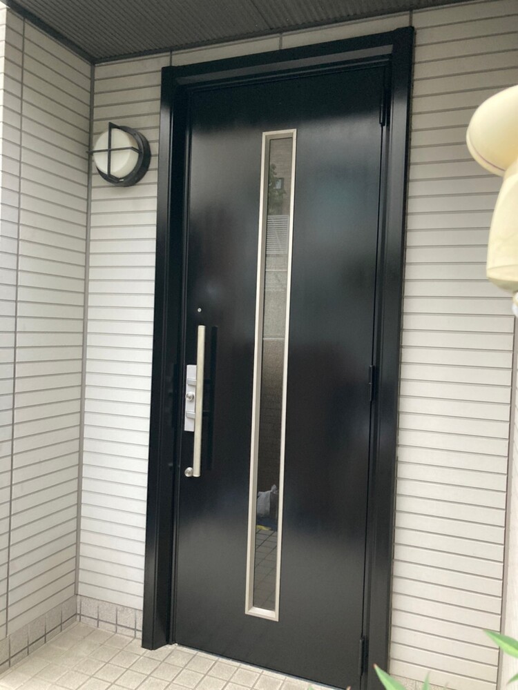 玄関ドア塗装補修前