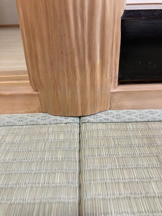 絞り丸太補修前