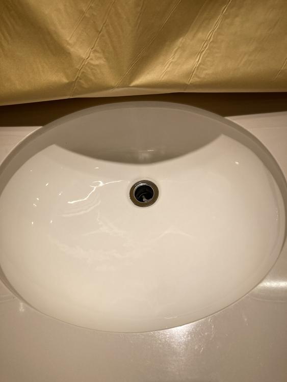 洗面ボール研磨コーティング工事前