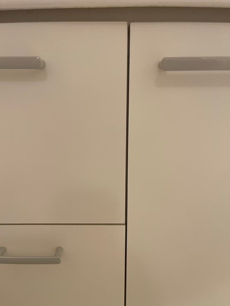 洗面収納扉補修前