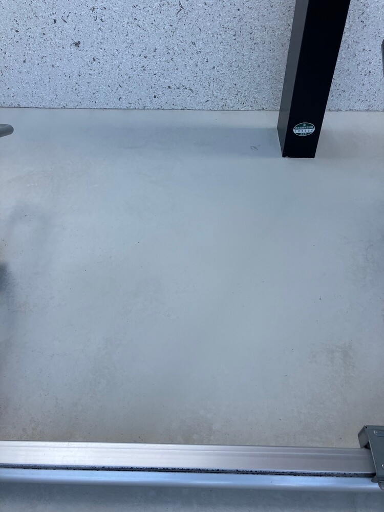 土間水漏れ痕リペア前